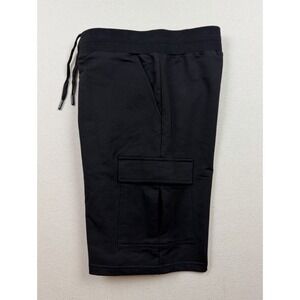 Zero Foxtrot Smuggler Fleece Cargo Knit Men's Shorts Size Large Black Athleisure